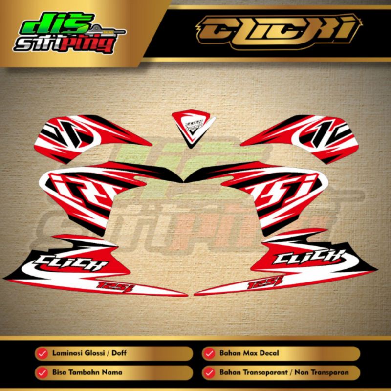 Striping Vario 125 Old Tahun 2012 2014 Glossy