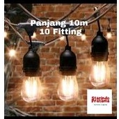 FITTING LAMPU CAFE LAMPU OUTDOOR 10M 10 FITTING LAMPU GANTUNG 10M