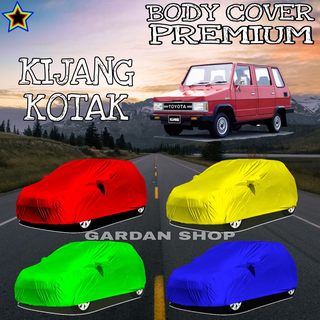 Saruung Mobil KIJANG KOTAK Polos WARNA Body Cover Kijang PREMIUM