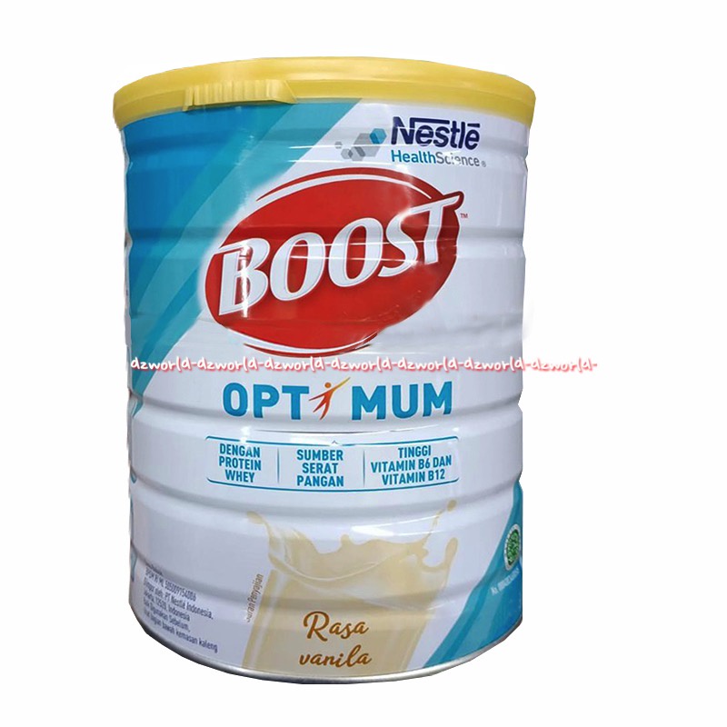 Nestle Boost Optimum 400gr Rasa Vanila Vanilla Susu Bubuk Kaleng Nestle Bost Bust Mengandung Serat Pangan 400 gram