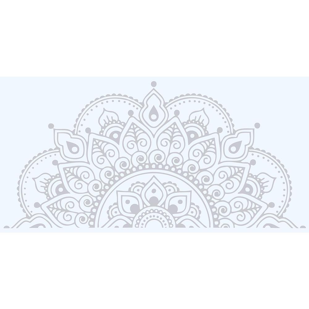R-bunga Mandala Stiker Dinding Rumah Kamar Tidur Wall Decal Setengah Mandala Decal