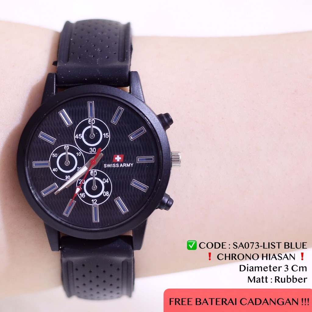 JAM TANGAN MURAH WANITA  SPORTY CASUAL RUBBER KARET AL001 SA073