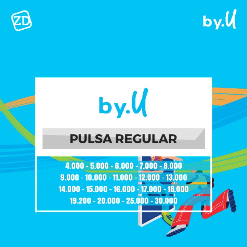 Pulsa by.U, byu, by U & Hup Beta Lengkap
