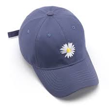 Topi Daisy / Topi Baseball Bordir Bunga Daisy Ring Besi Laki Perempuan Remaja Hingga Dewasa