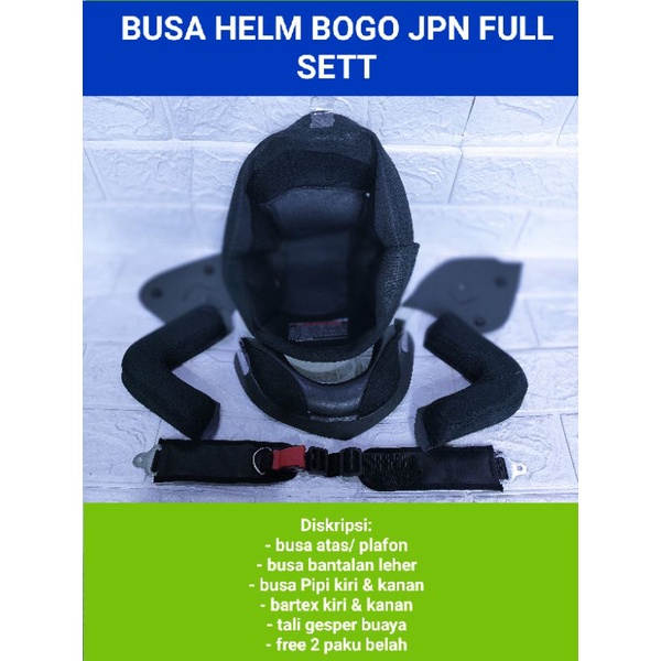 BUSA HELM / SPON HELM MODEL BOGO FULL SETT