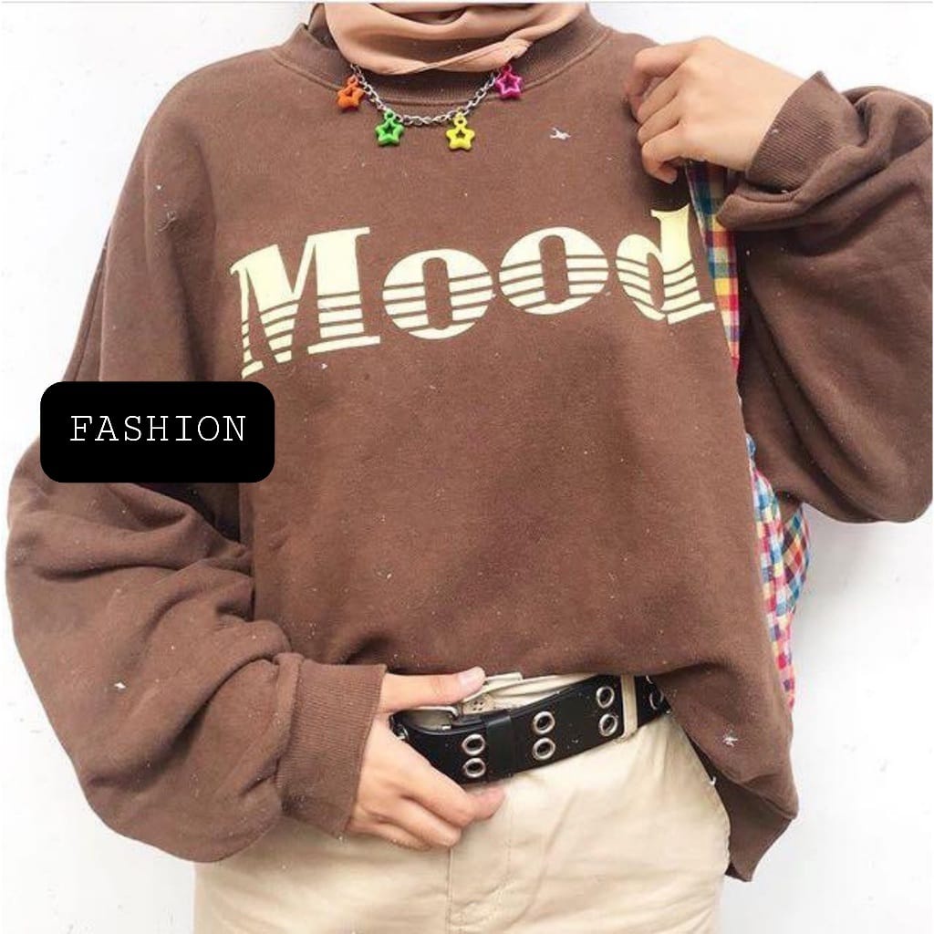 MOOD SWEATER UNISEX TEBAL KEKINIAN TERBARU''