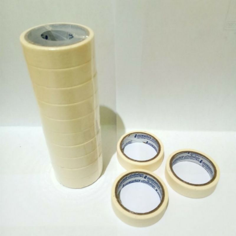 

Satu slop (10pcs) masking tape isolasi kertas kecil 3/4 inchi