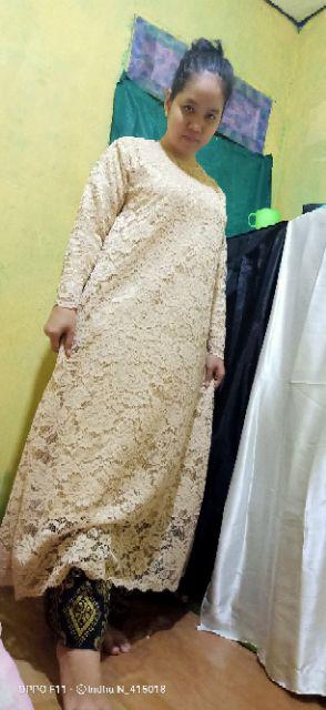 Zola_batik Couple Batik Brokat Long Blouse Misbi