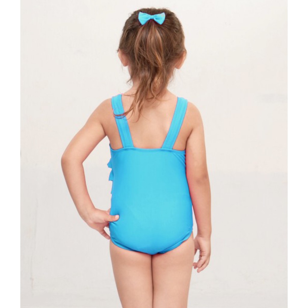 Lee Vierra - Kids Swimwear Ruffle Waist BLUE