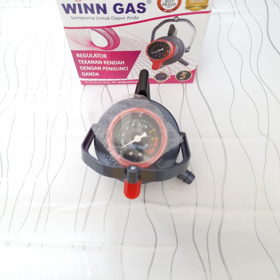 Regulator Winn Gas Meter W-900 M Pengunci Ganda Tekanan Rendah