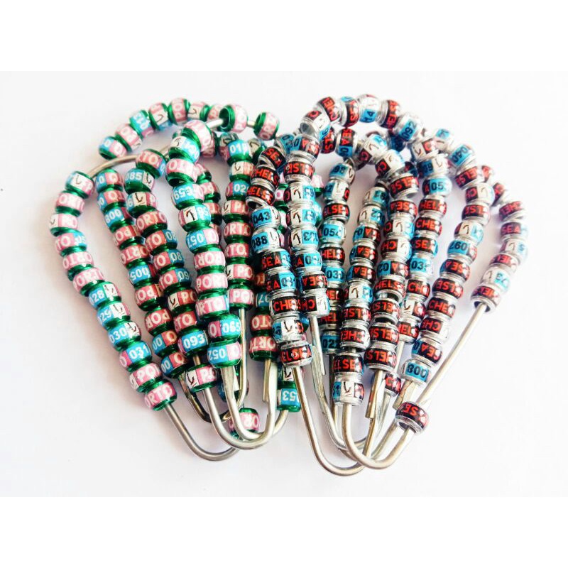 Paling murah  Mewah Ring merpati ,lovebird, murai model roda gendut nama sembarang.minimal pemesanan