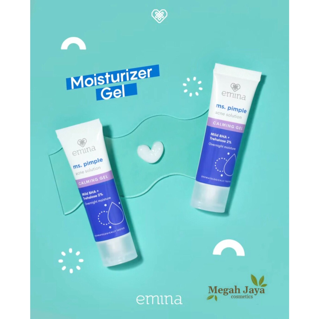 EMINA MS.PIMPLE ACNE SOLUTION SERIES (FACE WASH l SPOT GEL l MOIST GEL l LOOSE POWDER l TONER l FACE SERUM l CALMING GEL l EXFOLIATING  TONER)