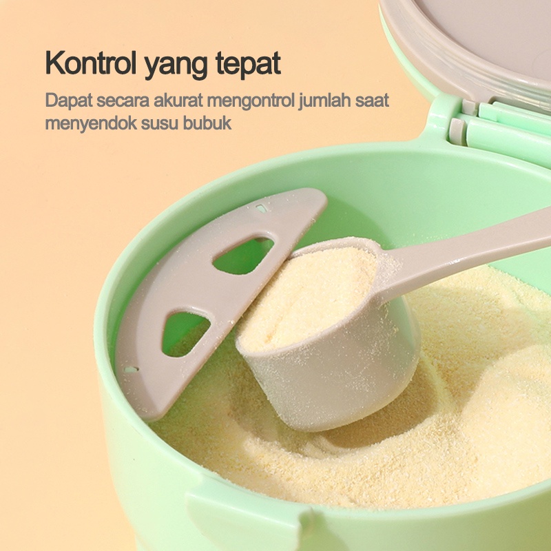 Kotak susu bubuk bayi/Kotak Penyimpanan Susu Bubuk Bayi Portabel Sealed Bentuk Bulat Mini/Kotak penyimpanan susu bubuk bayi  L190