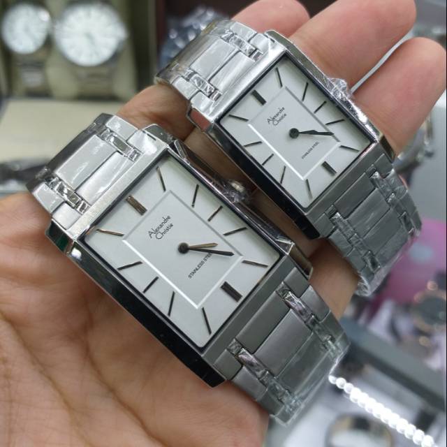Jam Tangan Alexandre Christie AC 8606 MH/LH full silver