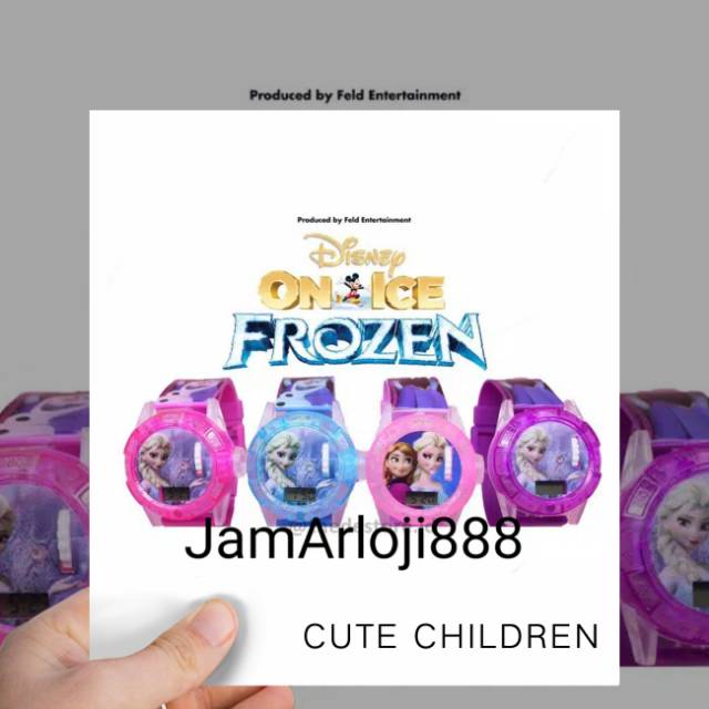 Jam Tangan Anak&quot; Laser Frozen Strap Rubber(Dikirim Dari Jakarta Pusat)