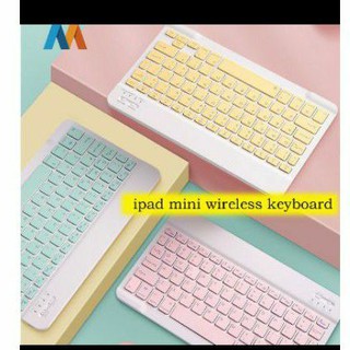 Keyboard Wireless Bluetooth 10 inci Mini Portable Keyboard 10 inc