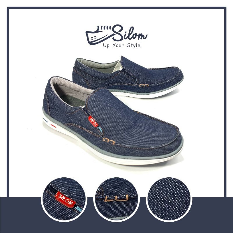 Silom sepatu kasual dengan bahan levis sepatu pria size 38-43!!!