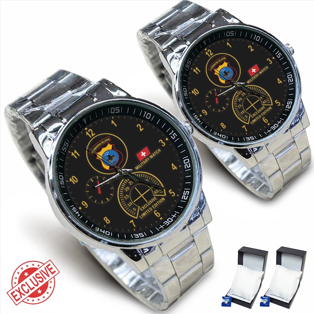 Jam Tangan Rantai Couple - POLDA KALIMANTAN SELATAN (Awesome)