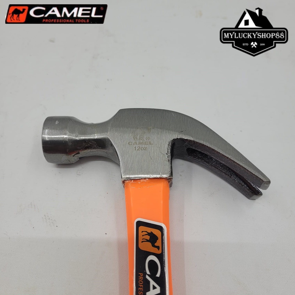 Camel Palu Kambing Gagang Fiber 0.35kg 12oz Claw Hammer 0.35 kg 12 oz