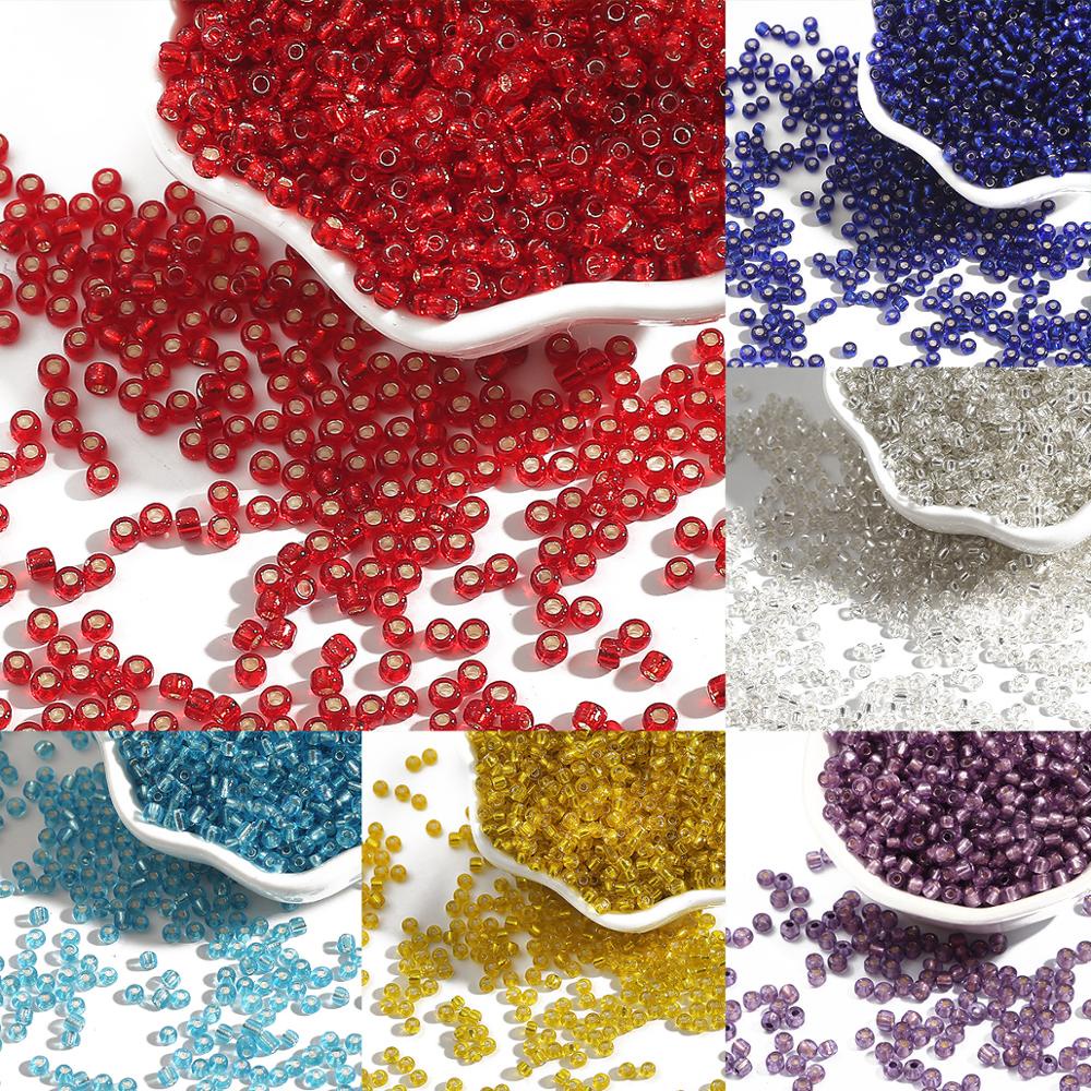 4mm Pesona Czech Glass Seed Beads Longgar Spacer Beads Untuk Membuat Perhiasan DIY Gelang Kalung