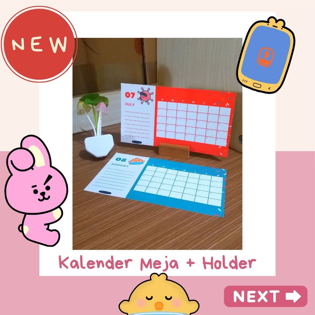 

Kalender Meja Unik dan Card Holder