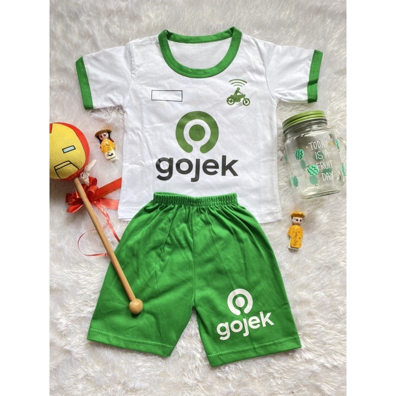 COSTUM NAMA/REGEUST NAMA SETELAN GOJEK ALL SIZE 6-12 BULAN