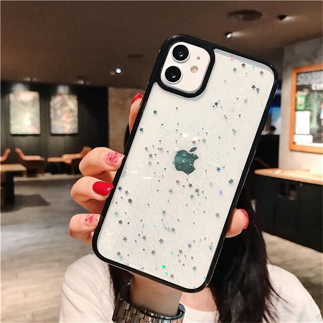 Case Pelindung Penuh Berkilau Untuk IPhone 11 12 13 Pro Max X Xs Xr 6 6s 7 8 Plus SE 2020