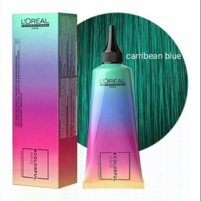 90 ML L'Oreal Colorfull Hair Carribean Blue / Hair Manicure / Laminating Color / Cat Loreal