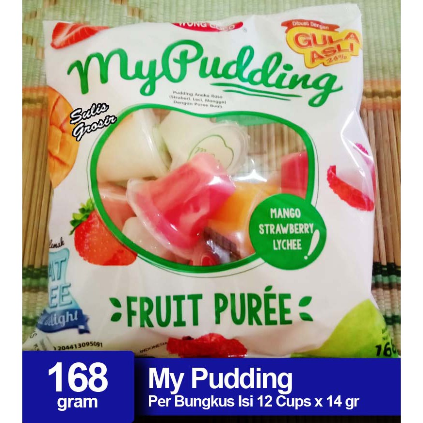 

Wong Coco My Pudding Fruit Puree Bebas Lemak Per Bungkus Isi 12 Cups x 14 gr