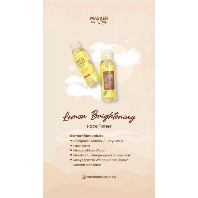 LEA GLORIA FACE TONER 100ML BEAUTY WATER TONER WAJAH KOSMETIK WANITA