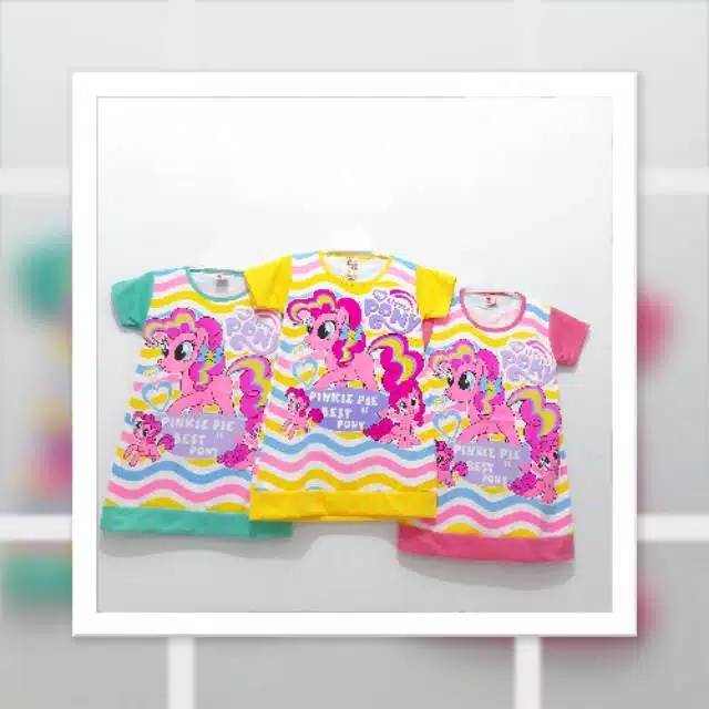Baju daster dress anak little pony 1 - 4 tahun