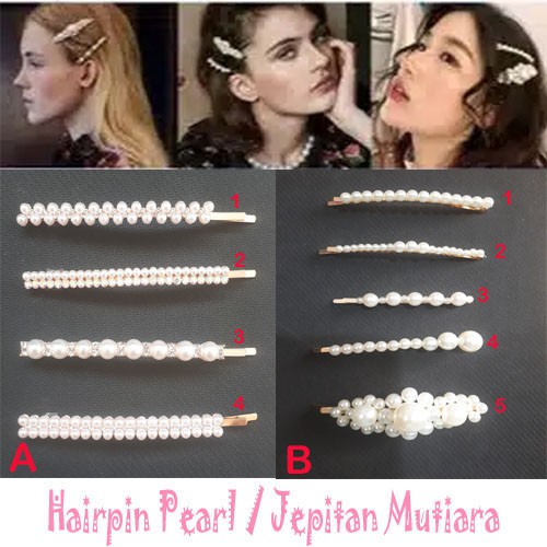 Jepitan Mutiara / Hairpin pearl korea style A13