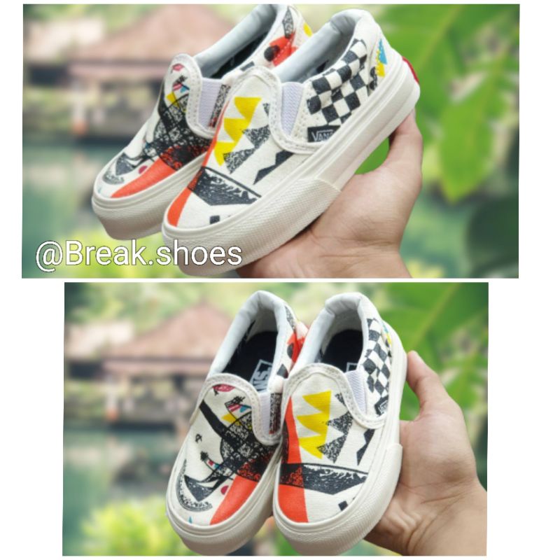 sepatu anak vans moma slip on sepatu anak cewek cowok/alas kaki anak