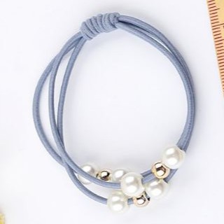 MM - Ikat Rambut Ala Korea Import Murah 1966 Ikat Rambut Korea Ikat Rambut Pendek Ikat Rambut Lucu-1966 BIRU MUDA