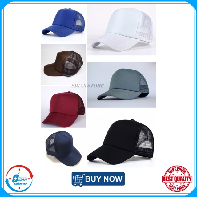 Topi Jaring Trucker Polos / Topi Jaring Polos / Topi Jaring Trucker Hat