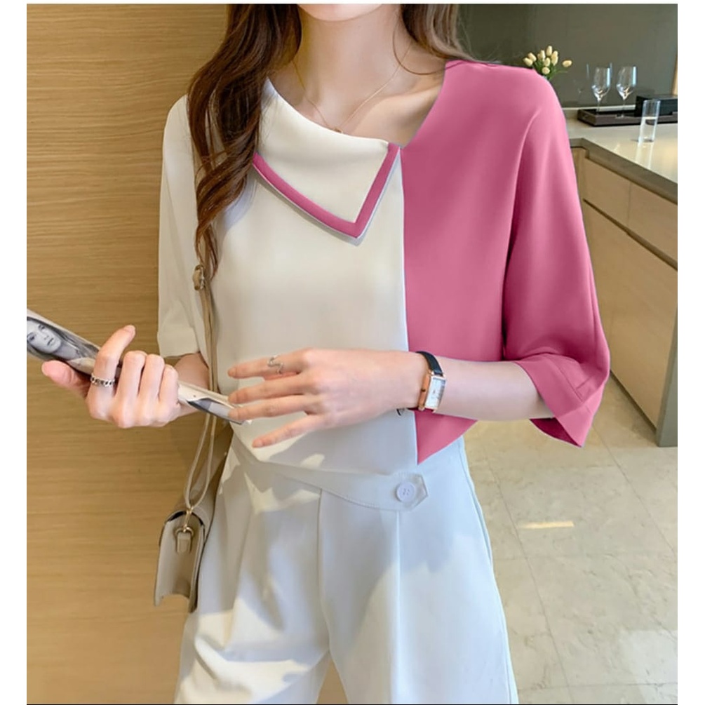 [MCFK] Blouse Oliva / Blouse Wanita Dewasa Cantik / Atasan Wanita Korea / Baju Wanita Model Baru / Blus / Fashion Wanita