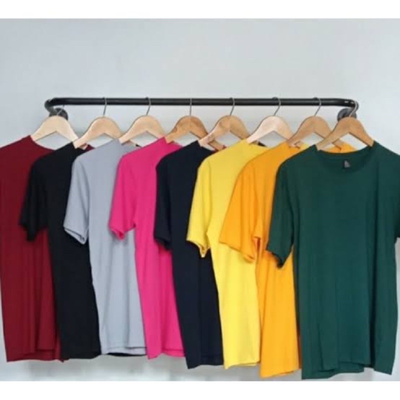( BISA COD ) PROMO KAOS POLOS ALL WARNA LENGAN PENDEK PRIA WANITA BAJU POLOS O-NECK UNISEX VNECK OVE