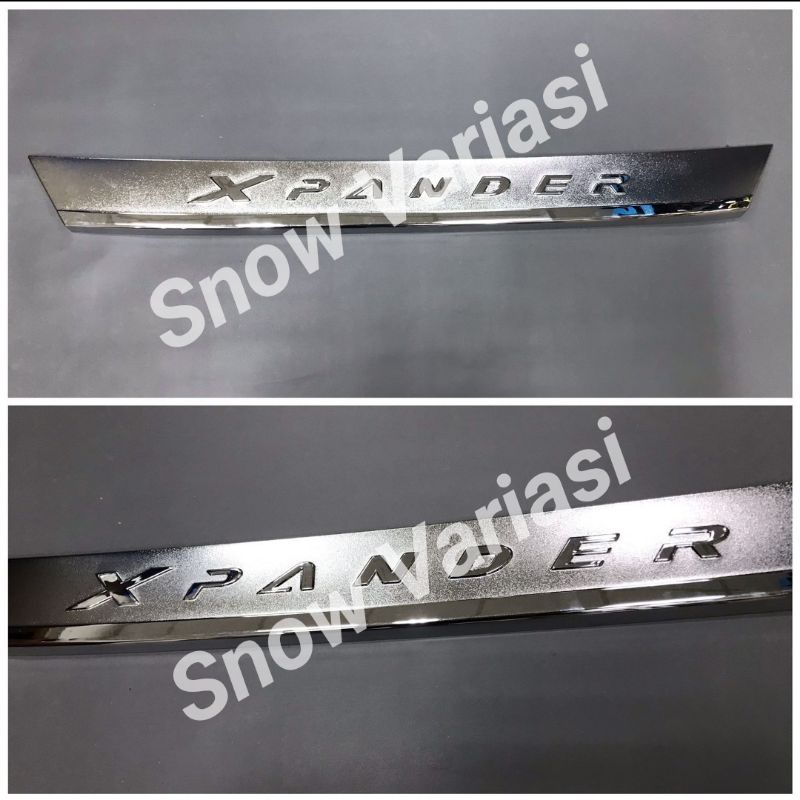 Front bumper trim emboss xpander hitam chrome jsl lis bumper