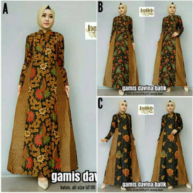 10+ Ide Model Baju Gamis Batik Lengan Terompet