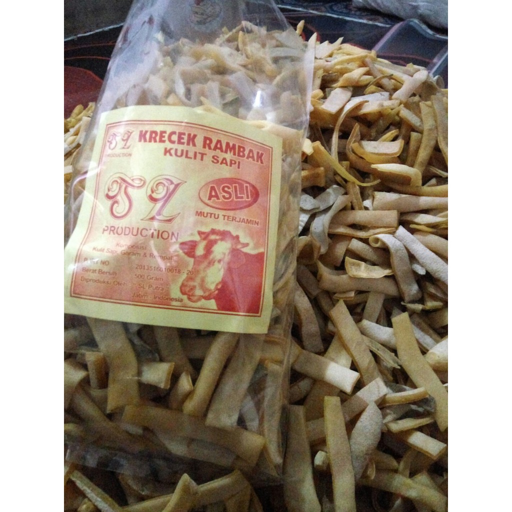 

Krupuk kulit sapi asli