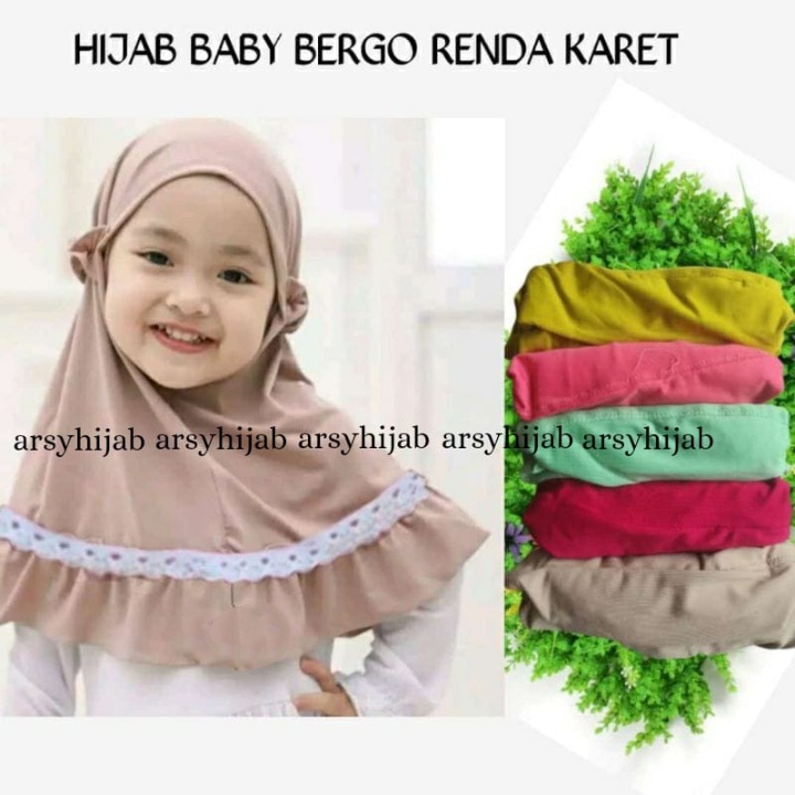 Hijab anak bayi RENDA ZIVANA / kerudung anak perempuan