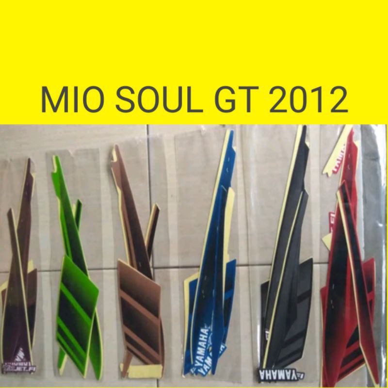 sticker / striping / lis motor mio soul gt 2012 original lokal