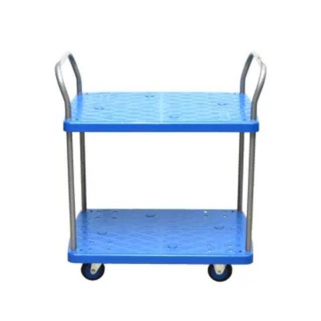 Troli Barang 2 Rak 150 Kg - Biru