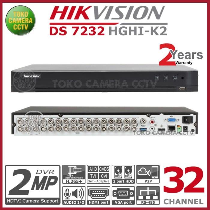 Dvr Hikvision 32 Channel Ds-7232Hghi-K2