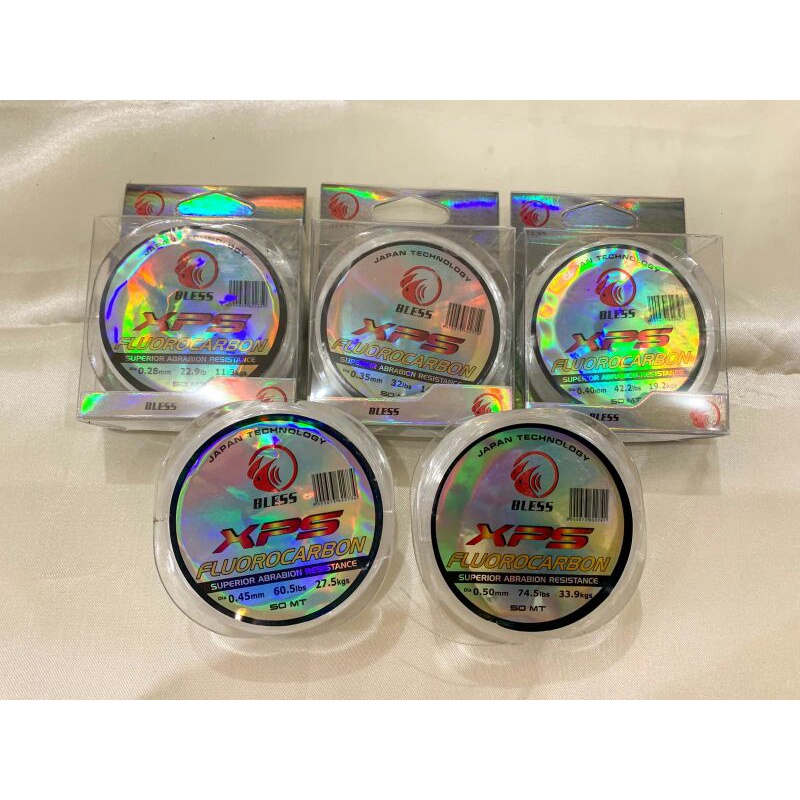 senar pancing leader bless xps fluorocarbon