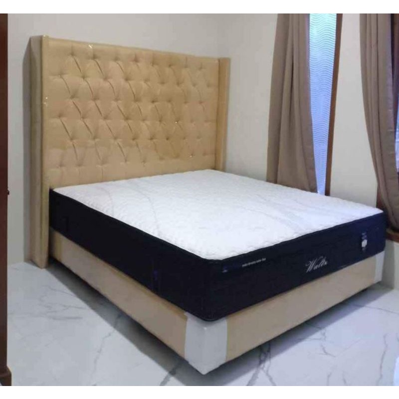 Divan+sandaran Andin kain bludru