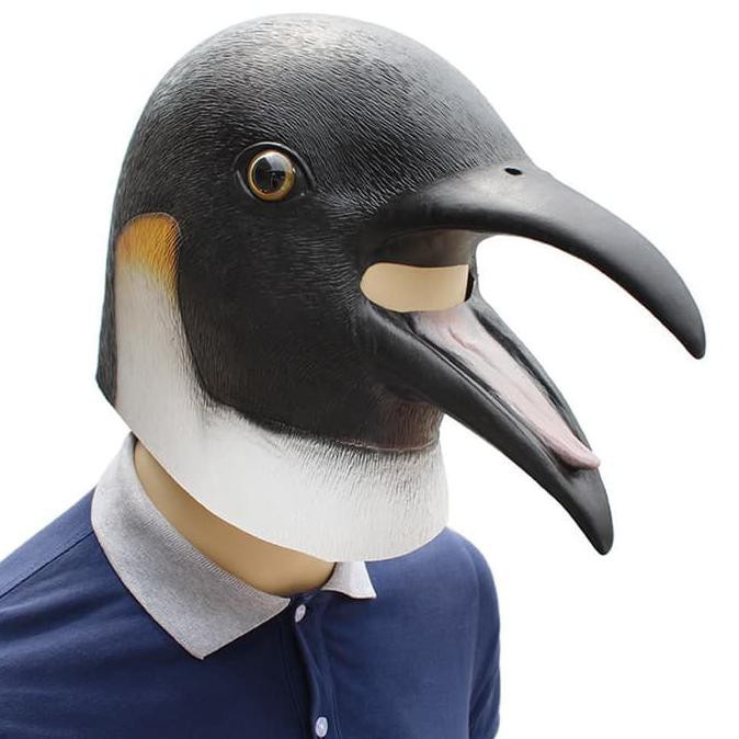 Topeng Pingguin Pinguin Penguin Safari Burung Full Latex Halloween