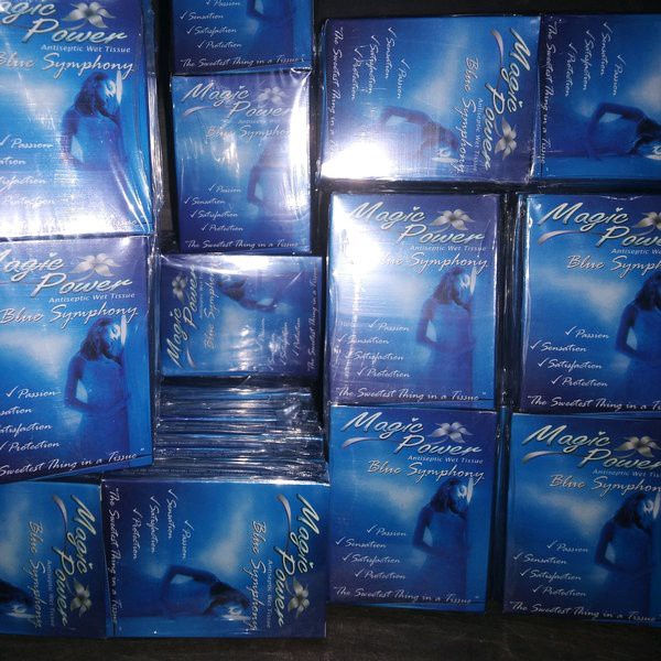 ✅ Privasi Terjamin 100% Tissue Tisu magic Power Blue Symphony Original 1 Box isi 3 Sachet Tisu Magic Pria Tahan lama / Magic Power Tissue Blue Symphony -3 Sachets