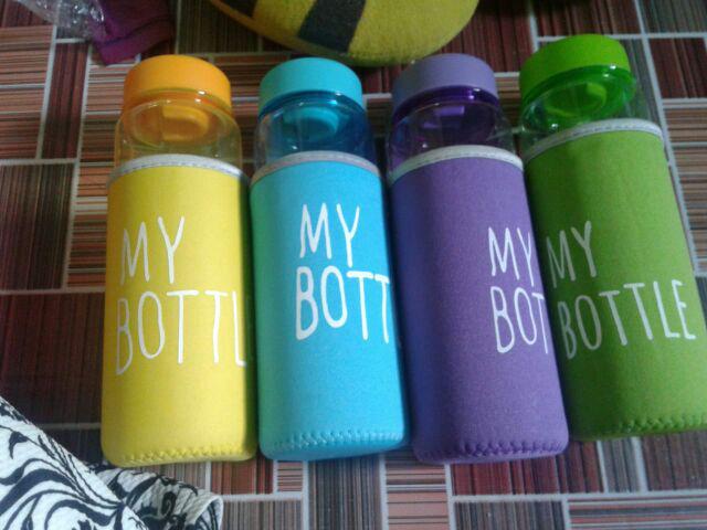 My Bottle / My Bottle Bening Full Color + Free Pouch Busa / Botol Minum