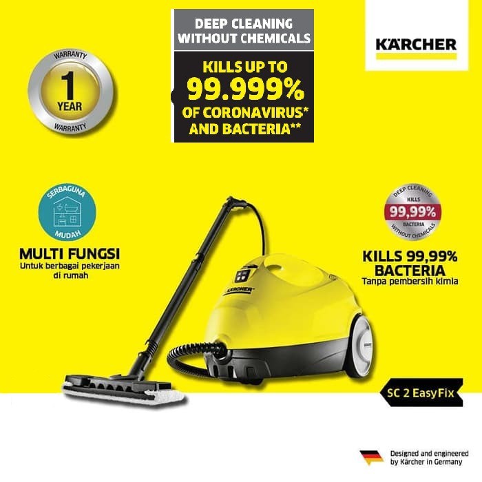 Karcher SC2 Steam Cleaner SC 2 EasyFix *SEA (Yellow)